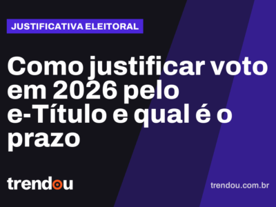Como justificar voto em 2026 pelo e-Título e qual é o prazo