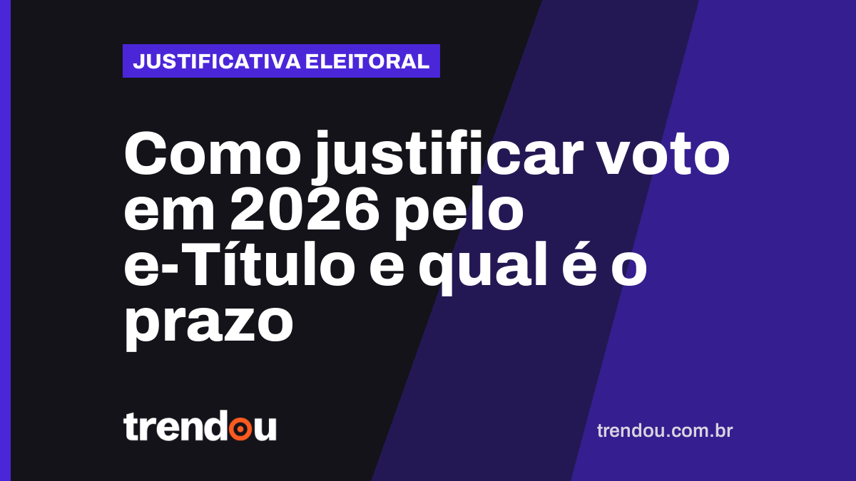 Como justificar voto em 2026 pelo e-Título e qual é o prazo