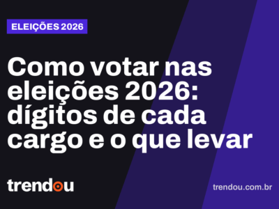 Como votar nas eleições 2026: dígitos de cada cargo e o que levar