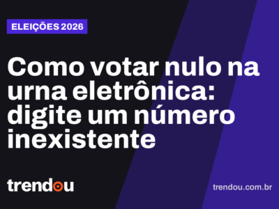 Como votar nulo na urna eletrônica: digite um número inexistente