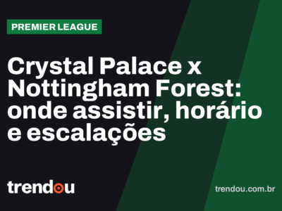 Crystal Palace x Nottingham Forest: onde assistir, horário e escalações