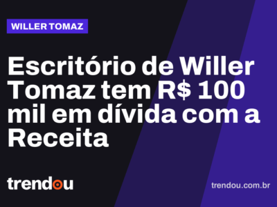 Escritório de Willer Tomaz tem R$ 100 mil em dívida com a Receita