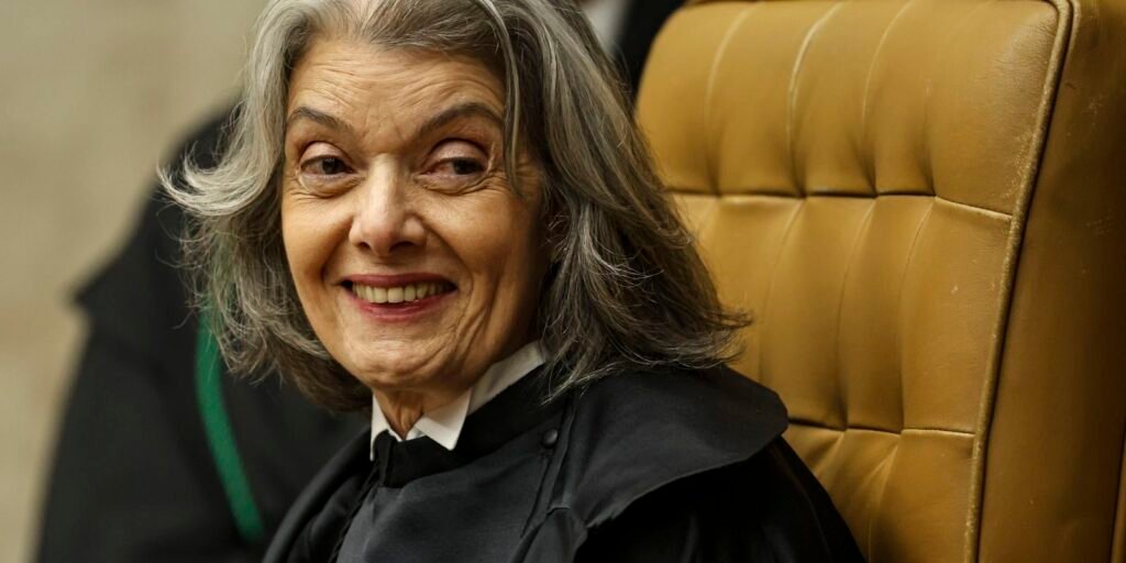 A ministra Cármen Lúcia durante a abertura do Ano Judiciário de 2026 do STF, em Brasília