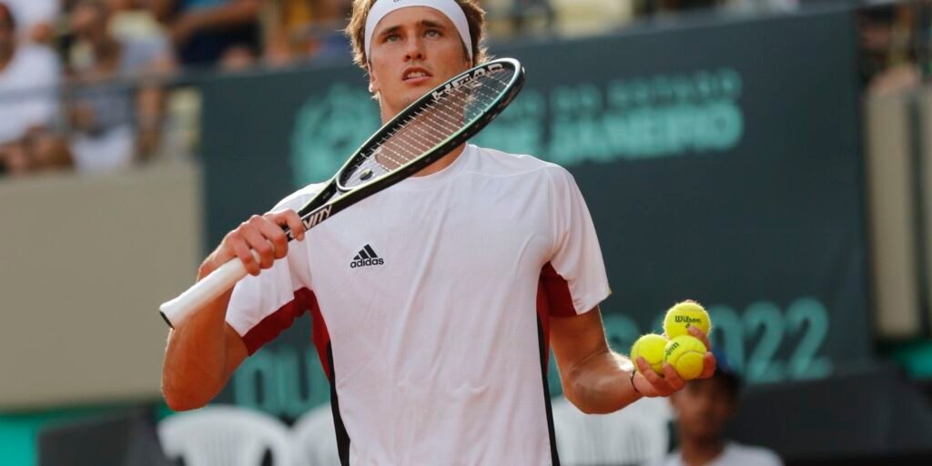 Alexander Zverev enfrenta o brasileiro Thiago Wild em jogo da qualificatória da Copa Davis, no Parque Olímpico