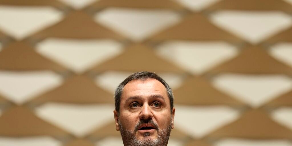 Andrei Rodrigues, diretor-geral da PF, em entrevista coletiva em Brasília, em 2024