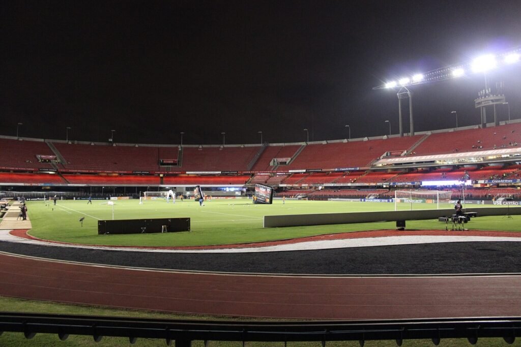 Vista do Estádio do Morumbi, em São Paulo