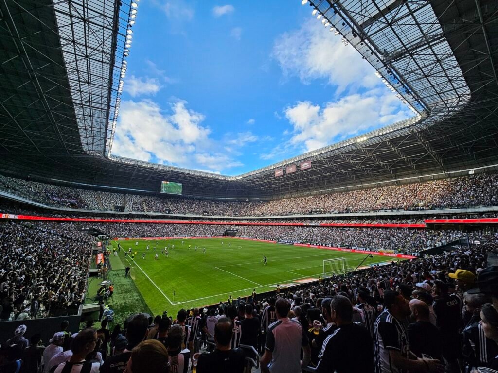 Atlético-MG e Bahia em jogo na Arena MRV, em Belo Horizonte, em 2024