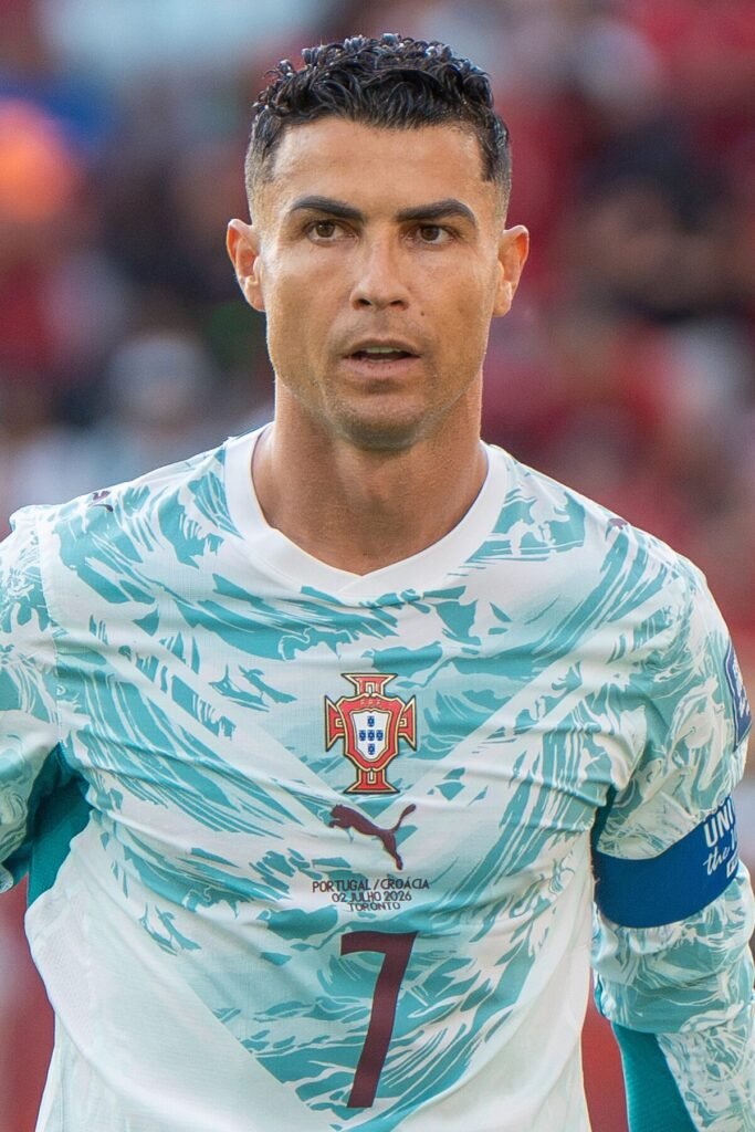 Cristiano Ronaldo em jogo entre Croácia e Portugal