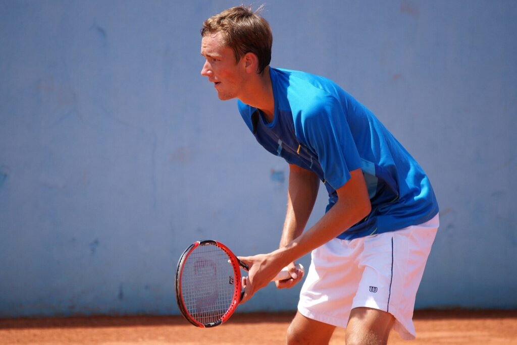 Daniil Medvedev em partida em Nice, em 2015