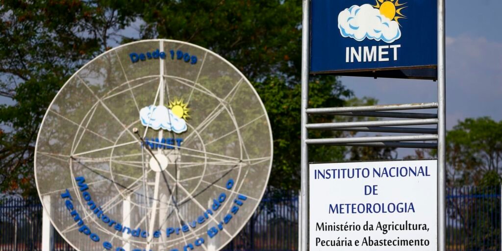 Fachada do Instituto Nacional de Meteorologia (Inmet), em Brasília