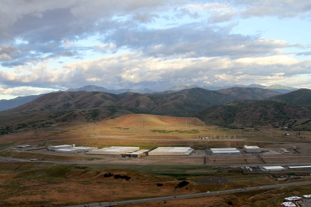 Fotografia do data center de Utah, nos Estados Unidos