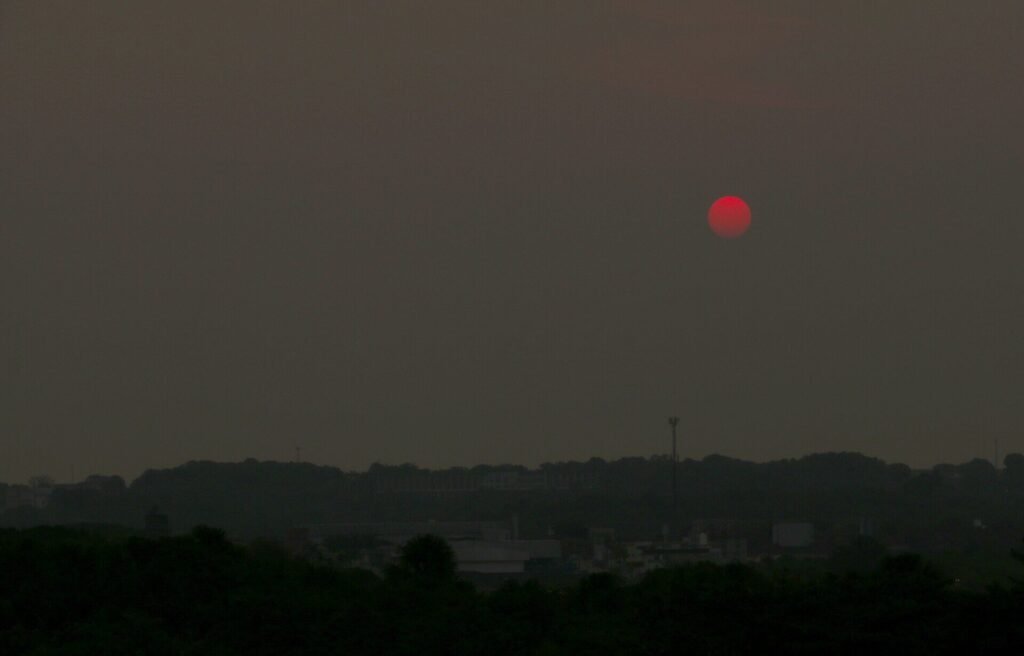 Fumaça em Manaus, em imagem de arquivo