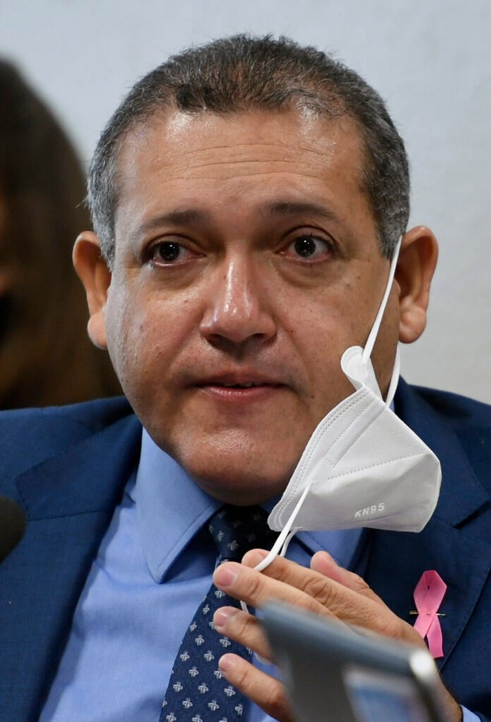 Kassio Nunes Marques durante sabatina na Comissão de Constituição e Justiça (CCJ) do Senado