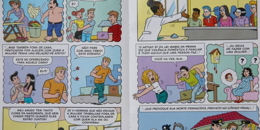 Lançamento de edição especial da revista em quadrinhos da Turma da Tina sobre violência doméstica e familiar contra mulheres, em Brasília