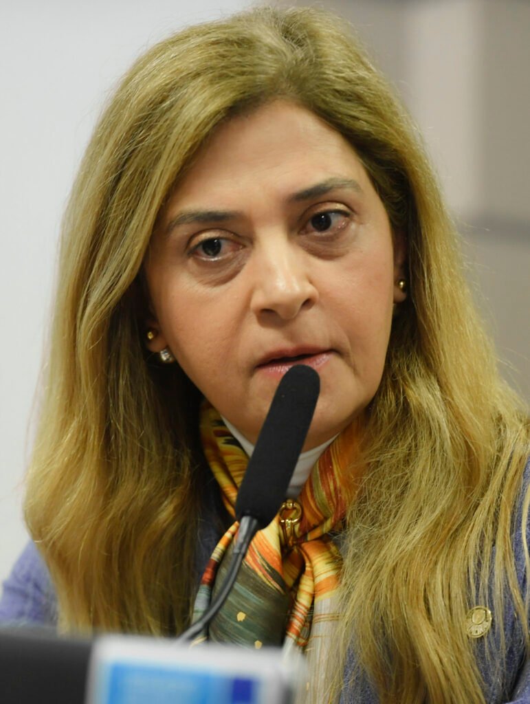 Leila Pereira durante a CPI da Manipulação de Jogos e Apostas Esportivas