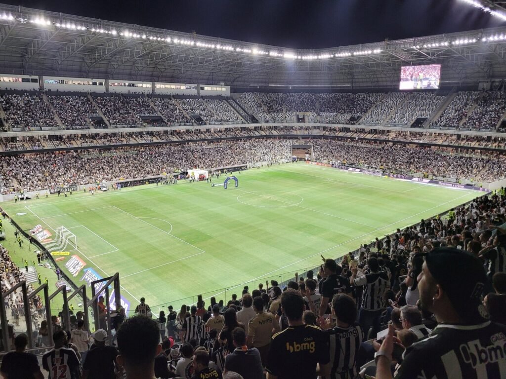 Arena MRV durante partida entre Atlético-MG e Botafogo, em 2023