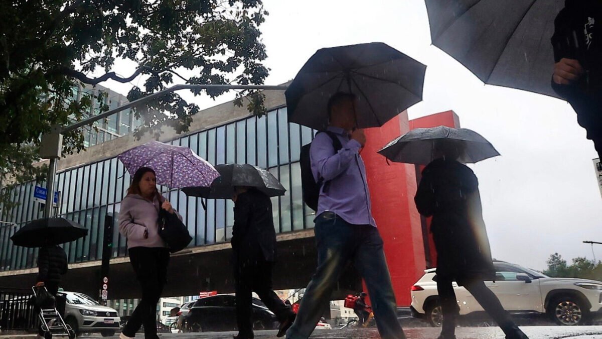 Chuva forte em SP nesta quinta-feira (15): Defesa Civil prevê até 80 mm na Grande São Paulo