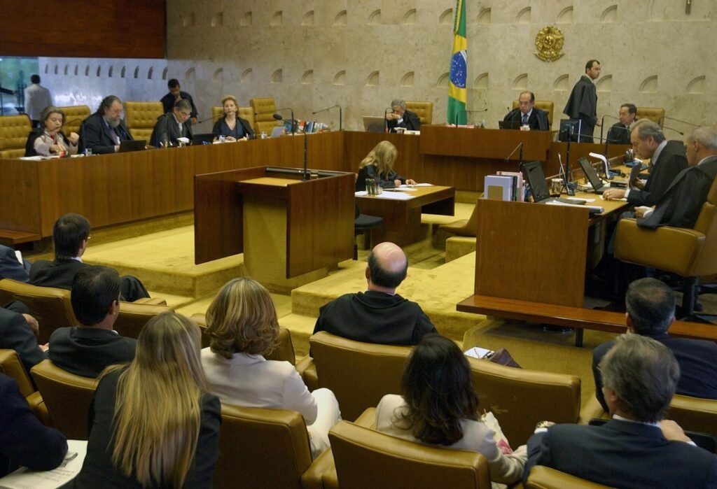 Plenário do STF durante sessão de julgamento, em imagem de arquivo
