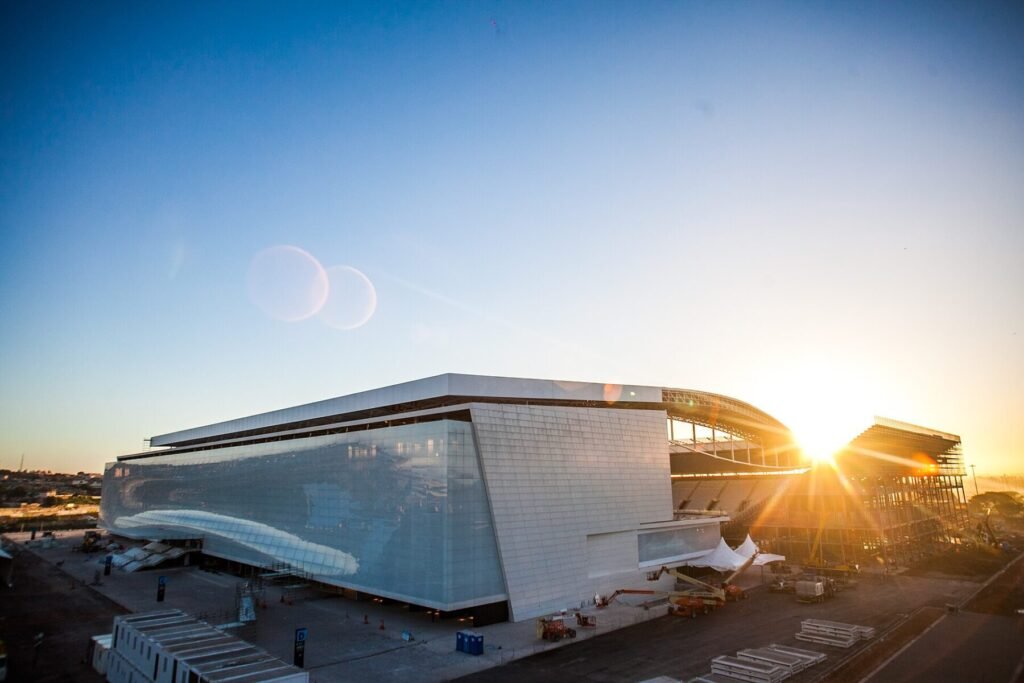 Prédio oeste da Arena Corinthians