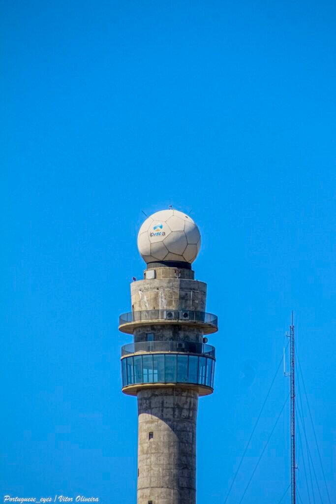 Radar meteorológico na Serra da Freita, em Arouca, em Portugal
