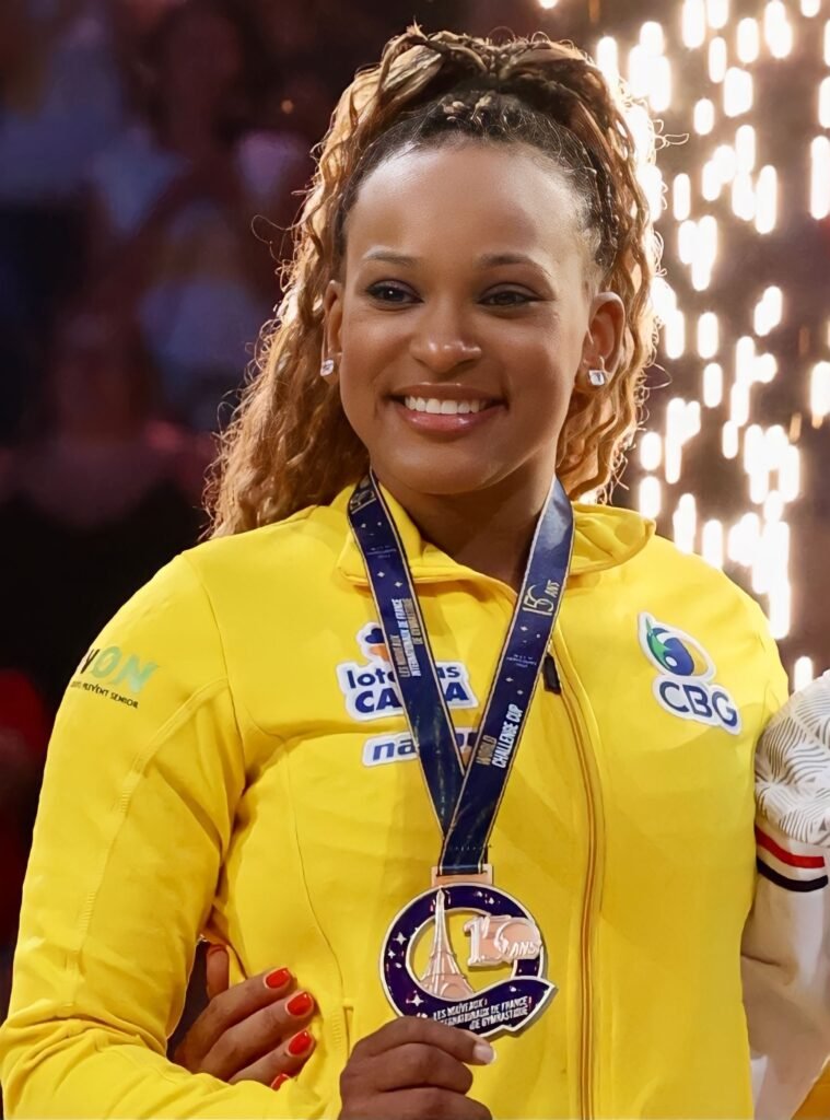 Rebeca Andrade em imagem de 2023