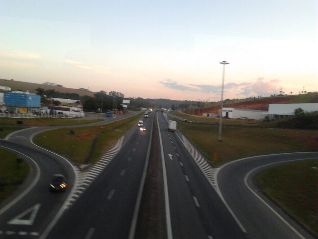Trecho da rodovia Fernão Dias