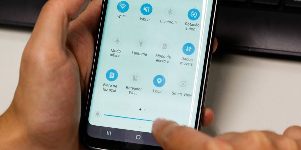 Uso de redes sociais em telefones smartphone