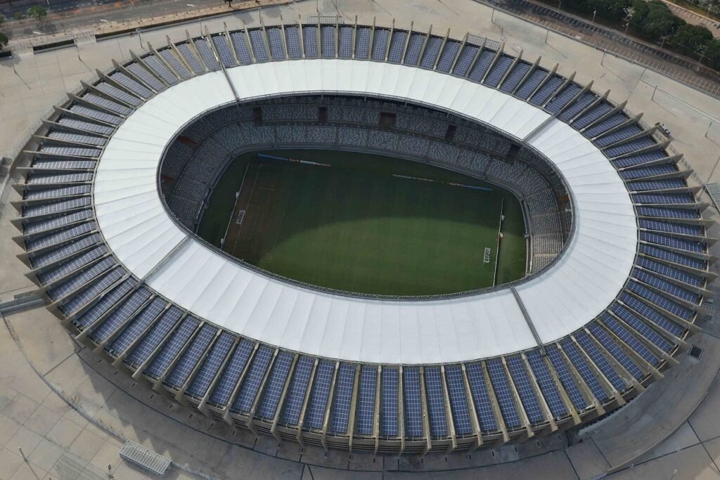 Vista aérea do Mineirão, em Belo Horizonte