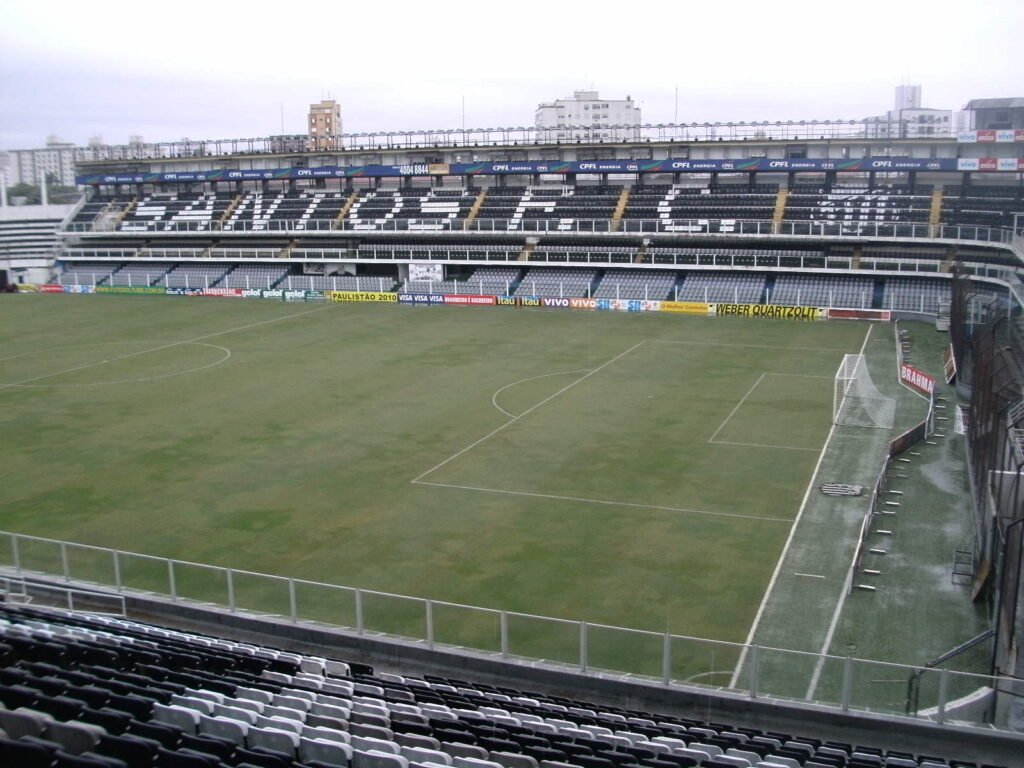 Vista da Vila Belmiro, estádio do Santos