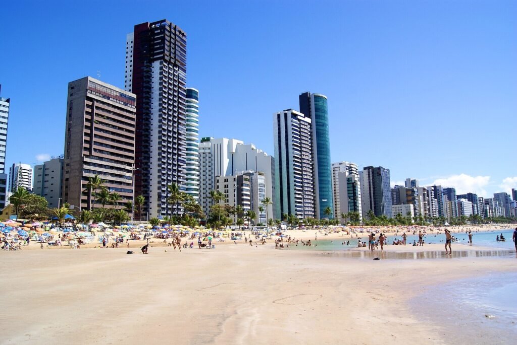 Vista de Boa Viagem, no Recife, Pernambuco