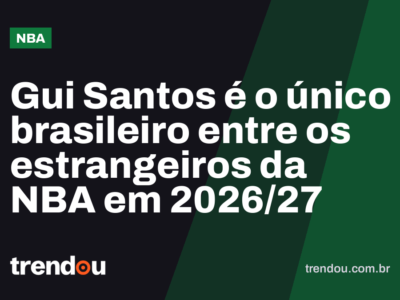 Gui Santos é o único brasileiro entre os estrangeiros da NBA em 2026/27