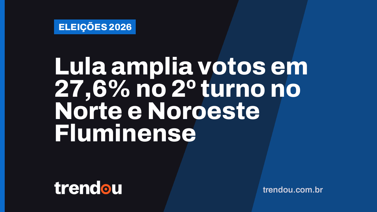 Lula amplia votos em 27,6% no 2º turno no Norte e Noroeste Fluminense