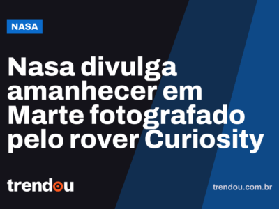 Nasa divulga amanhecer em Marte fotografado pelo rover Curiosity