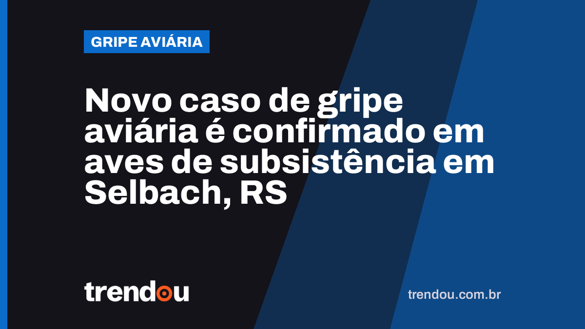 Novo caso de gripe aviária é confirmado em aves de subsistência em Selbach, RS