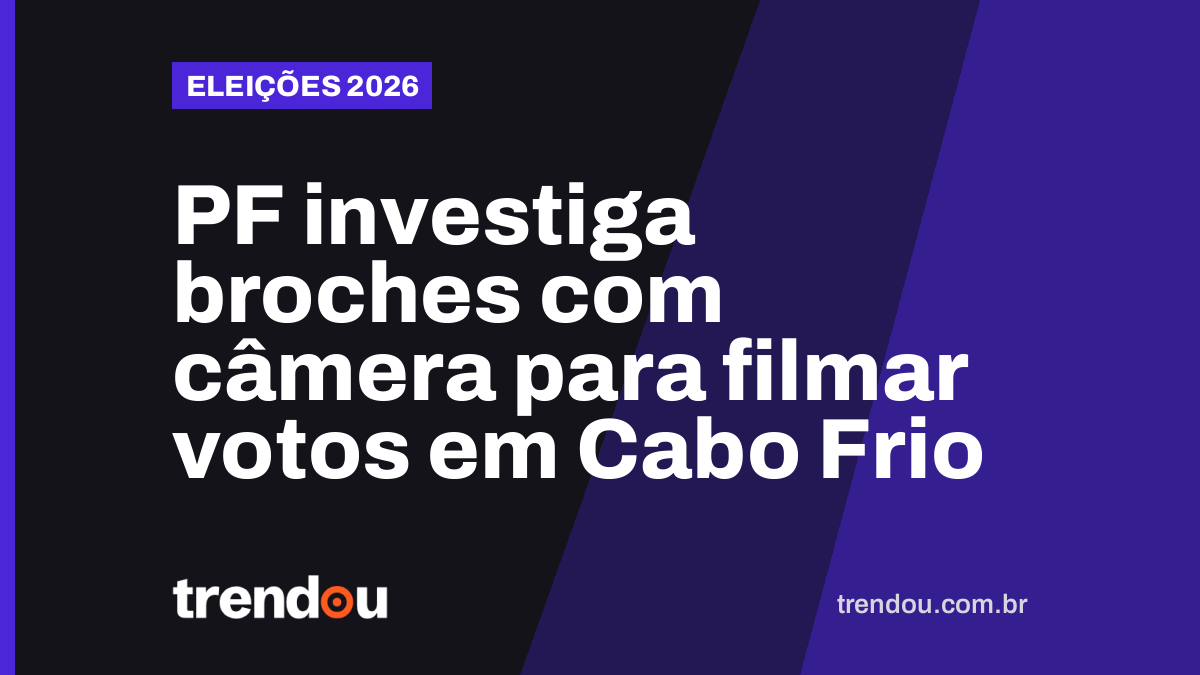 PF investiga broches com câmera para filmar votos em Cabo Frio