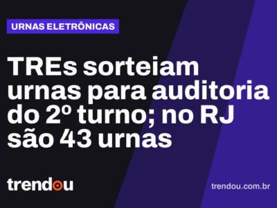 TREs sorteiam urnas para auditoria do 2º turno; no RJ são 43 urnas